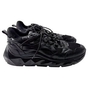 Alex De Pase Black Sneakers Mens 44 US 10.5 Tattoo Art Streetwear Minimalist